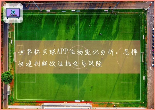 世界杯买球APP临场变化分析，怎样快速判断投注机会与风险